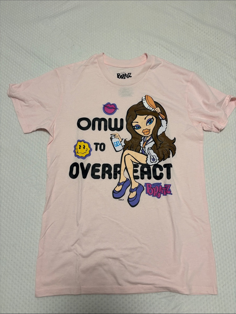 NEW ✨👧🏻Pink Graphic Tee - "OMW to Overreact"